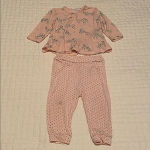 Angel Dear 2 Pc Zebra/Polka Dot Outfit